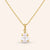 "Addison" 2.98CTW Pear Cut Bead Chain Pendant Necklace