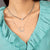 "Daphne" 2.4CTW Pear Cut Curb Chain Necklace - Includes Extender