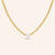 "Daphne" 2.4CTW Pear Cut Curb Chain Necklace - Includes Extender