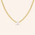 "Daphne" 2.4CTW Pear Cut Curb Chain Necklace - Includes Extender