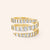 "Come to Me" 2.9CTW Baguette Cut Gold Spiral Ring