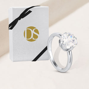 "I do" 2.9CTW Asher Cut Solitaire Ring