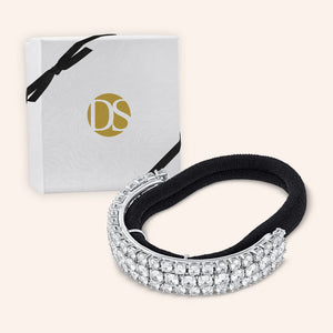 "Jess" 4.2CTW Round Cut Cubic Zirconia Hair Tie Cuff