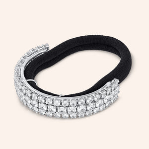 "Jess" 4.2CTW Round Cut Cubic Zirconia Hair Tie Cuff