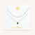 "Keepsakes" Set of Two Pear Cut Birthstone & Station Layering Necklaces