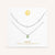 "Keepsakes" Set of Two Pear Cut Birthstone & Station Layering Necklaces