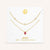 "Keepsakes" Set of Two Pear Cut Birthstone & Station Layering Necklaces