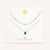 "Keepsakes" Set of Two Pear Cut Birthstone & Station Layering Necklaces