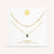 "Keepsakes" Set of Two Pear Cut Birthstone & Station Layering Necklaces