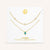 "Keepsakes" Set of Two Pear Cut Birthstone & Station Layering Necklaces