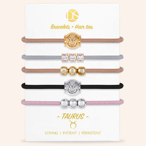 "Special Someone" Set of  5 Zodiac Hair Ties & Bracelet Jewels