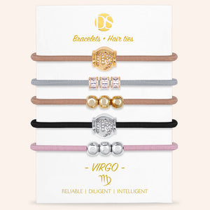 "Special Someone" Set of  5 Zodiac Hair Ties & Bracelet Jewels