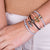 "Bee Happy" Two-Tone Set of 5 Hair Ties & Bracelet Jewels