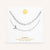 "Yours Truly" Set of Two Initial & Clip Chain Layering Necklaces