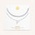 "Ready-Set-Sparkle" Set of Two Pave Initial & Herringbone Layering Necklaces