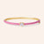 "Catalina" Heart Cut Solitaire Enamel Hinge Bangle