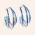 "Rya" 2.9CTW Baguette Cut 1.5" Hoops