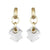"Doyenne" Clear Faceted Crystal Earrings