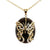 18K YG Plated "Amulet" Crystal Butterfly Necklace