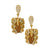 18K YG Plated "Amulet" Crystal Butterfly Earrings