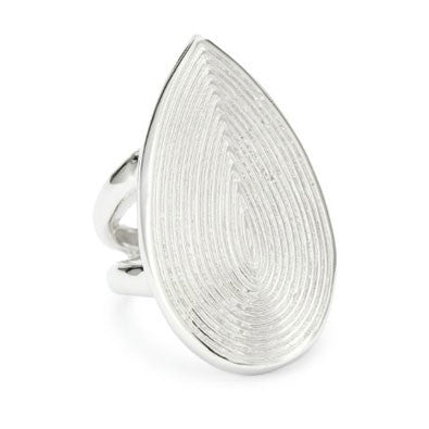 Rhodium Plated Sterling Silver, Gypsy Ring