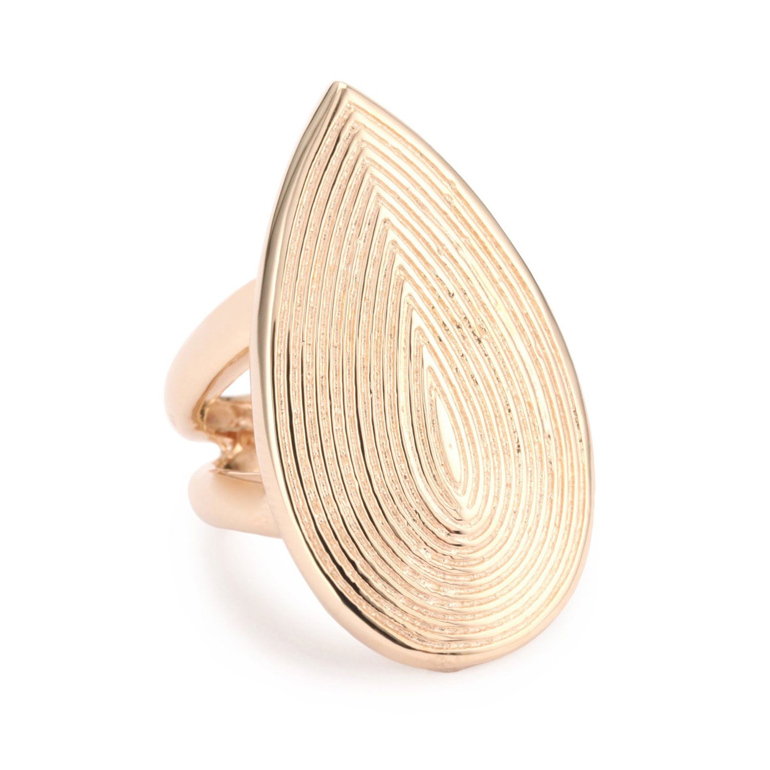 18K Rg Plated Sterling Silver Gypsy Ring