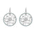 "Lotus" Cut-Out Earrings in Sterling Silver