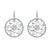 "Lotus" Cut-Out Earrings in Sterling Silver