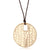 18K Rg Plated Sterling Silver, Disc Pendant Necklace