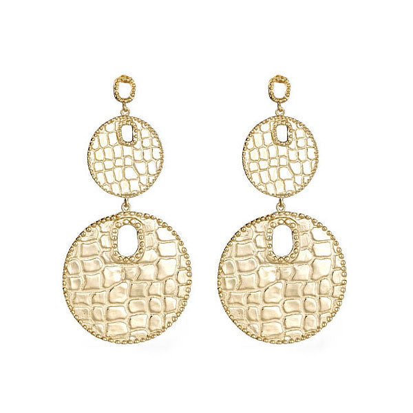 Graduated Disc Earrings