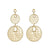 Graduated Disc Earrings