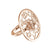 "Lotus" Cut-Out Ring 18K Rose Gold Vermeil