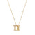 18K Gold Over Sterling Silver White CZ DS Cube Necklace