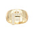 18K Gold Vermeil Sterling Silver White Cz Ds Cube Charm Letter