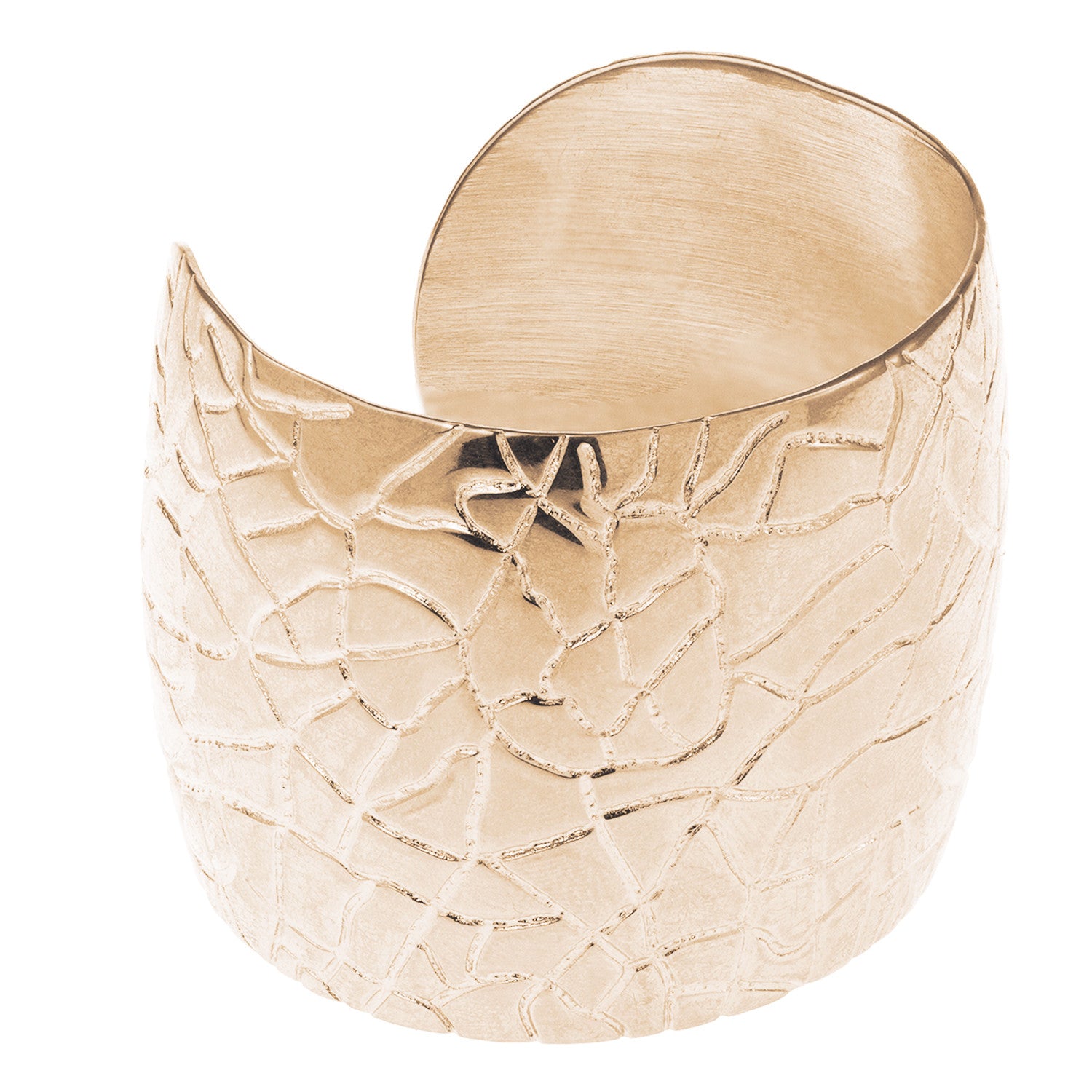 18K Rg Plated Sterling Silver Bold Cuff