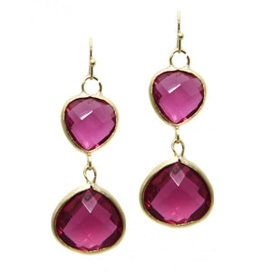 18K Yg Plated, Simply Glamour Earrings More Colors