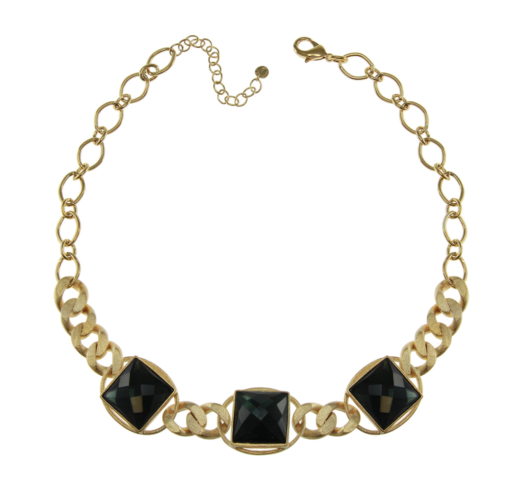 "Verve" Crystal Station 20" Link Necklace