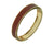 "Sabi Colori" Thin Sienna Brown Lizardprint Bangle Bracelet