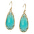 Drop Cabochon Crystal Earrings More Colors