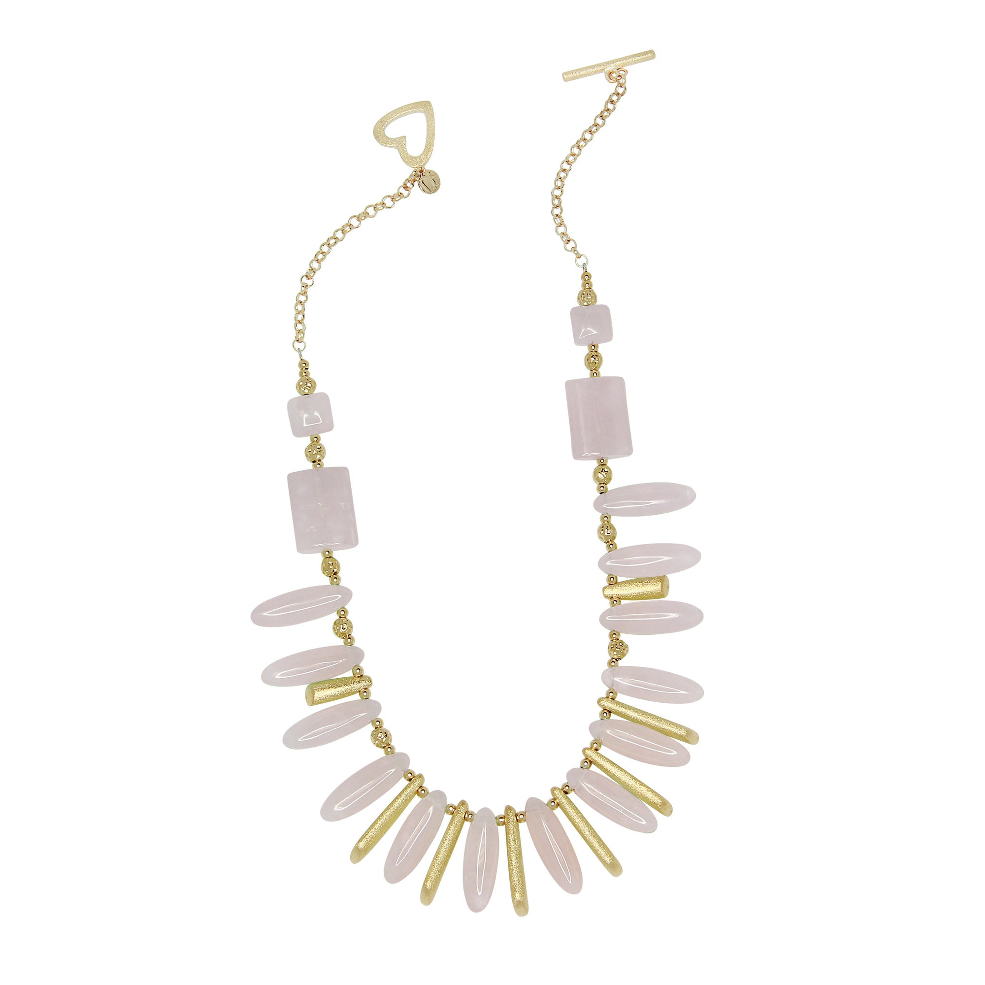 Light Pink Jade Glamour Necklace