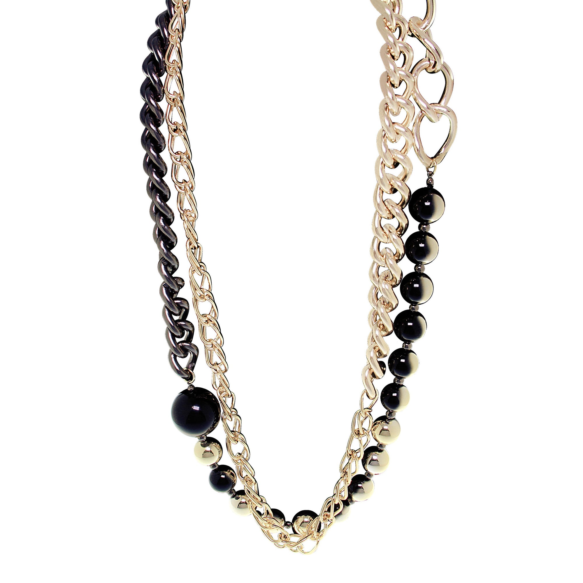 "Ball and Chain" Ombre Statement Necklace